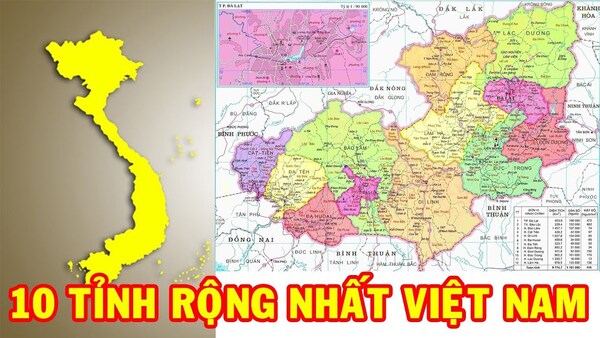 tỉnh rộng nhất Việt Nam